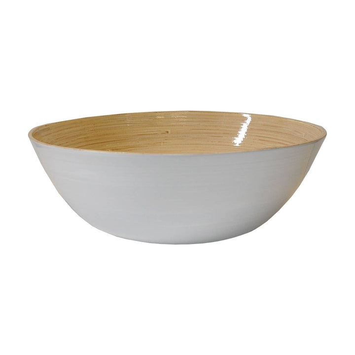 Bamboo Party Bowl: White - Something Splendid Co.