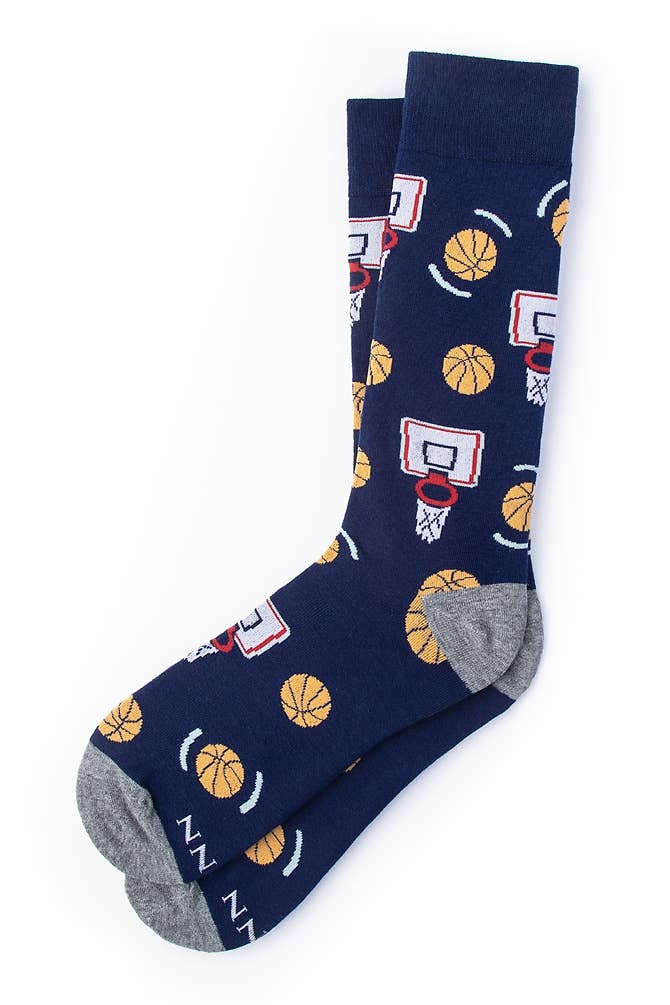 Basketball Nothing But Net Sock by Alynn - Something Splendid Co.