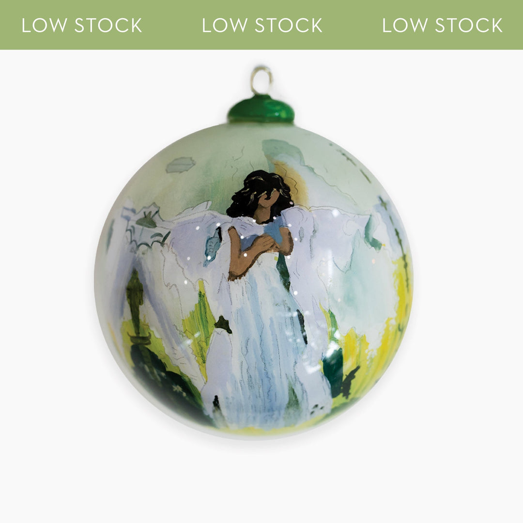 Be Still Angel Glass Ornament - Something Splendid Co.