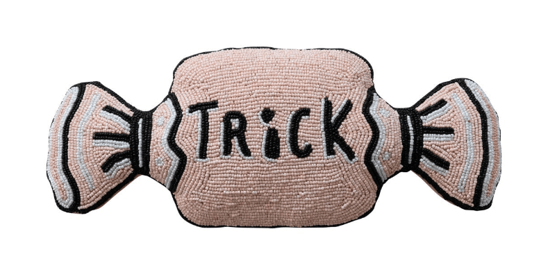 Beaded Trick or Treat Candy Pillow, 2 Styles - Something Splendid Co.