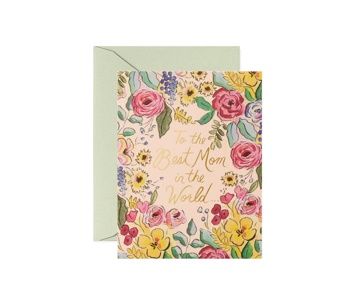 Best Mom in the World Mother's Day Card - Something Splendid Co.