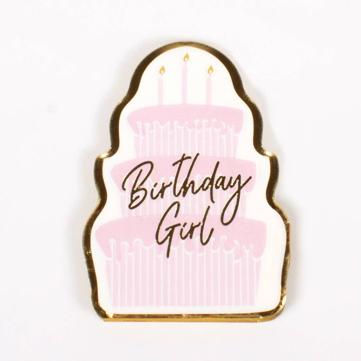 Birthday Girl Paper Die Cut Napkin Packs - Something Splendid Co.