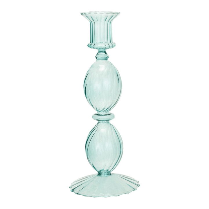 Blown Glass Taper Holder, 3 Colors - Something Splendid Co.