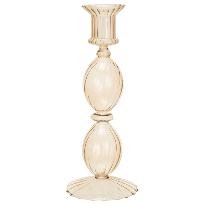 Blown Glass Taper Holder, 3 Colors - Something Splendid Co.