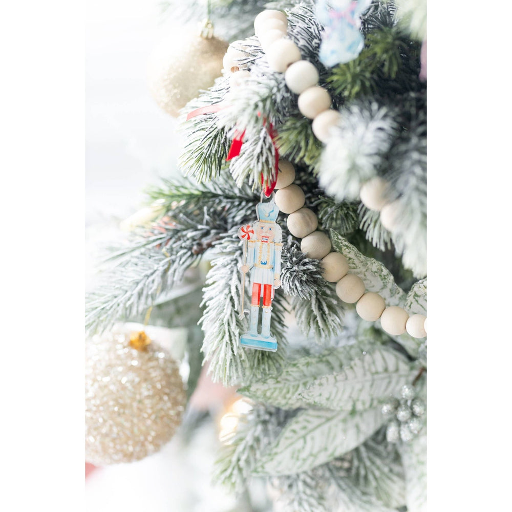 Blue and White Nutcracker Watercolor Ornament: Standard - Something Splendid Co.