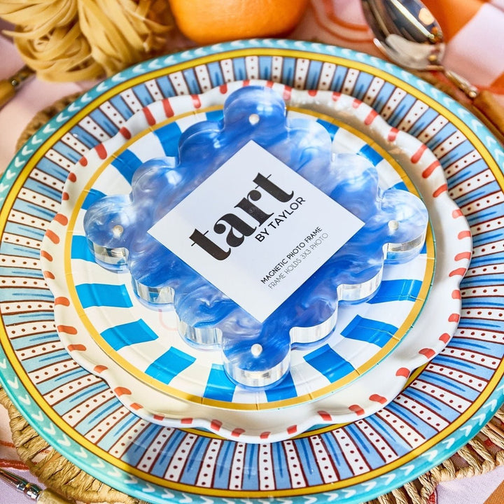 Blue Marbled Mini Acrylic Picture Frame - Something Splendid Co.