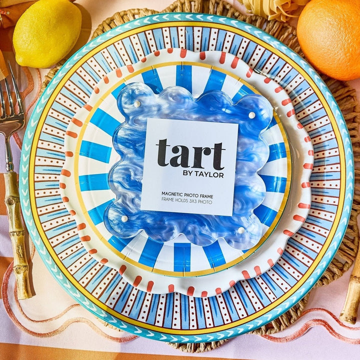 Blue Marbled Mini Acrylic Picture Frame - Something Splendid Co.