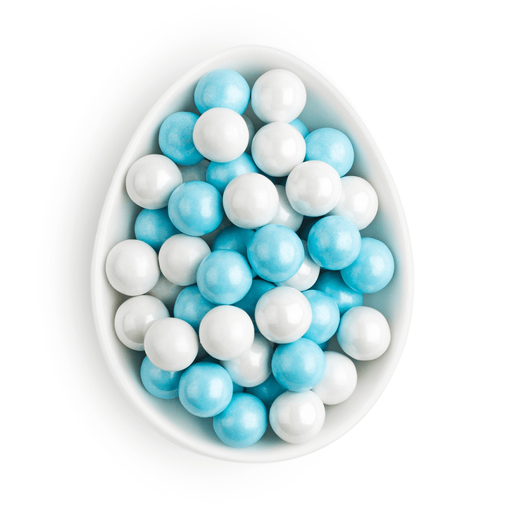 Blue & White Chocolate Pearls - Something Splendid Co.