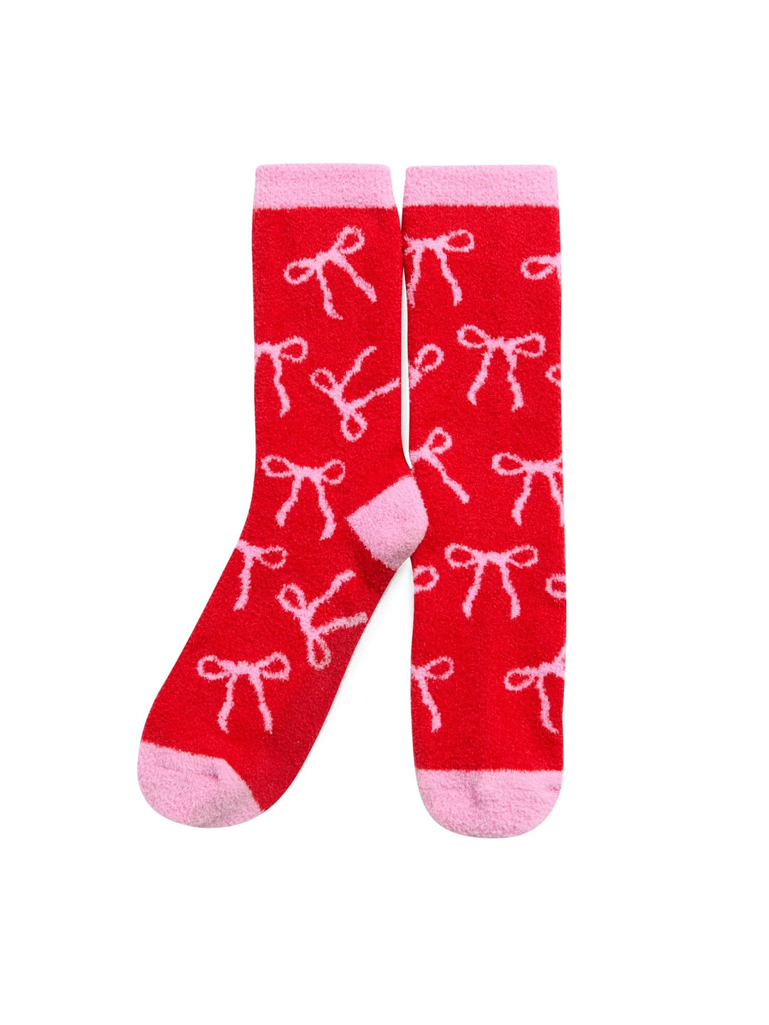 BOW SOCKS,RED - Something Splendid Co.