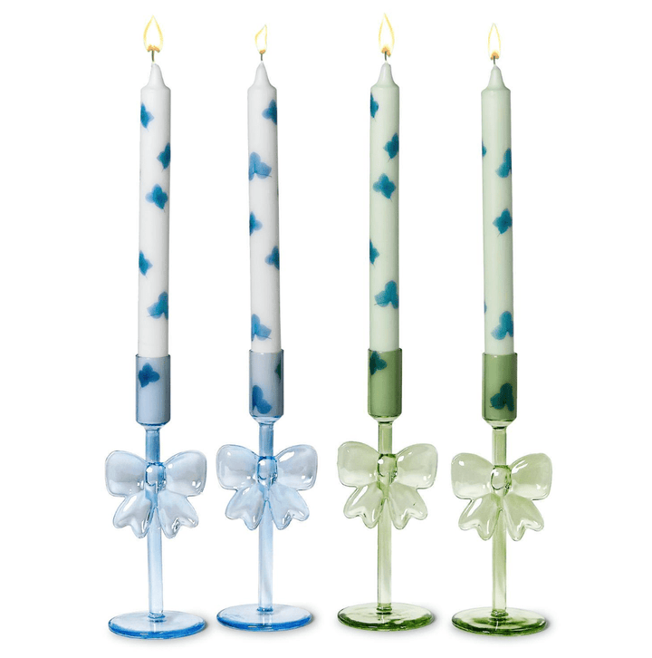 Bows Set of 2 Taper Candleholders - Something Splendid Co.
