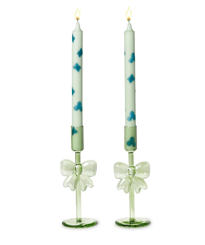 Bows Set of 2 Taper Candleholders - Something Splendid Co.