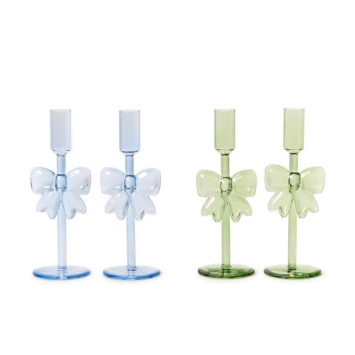 Bows Set of 2 Taper Candleholders - Something Splendid Co.