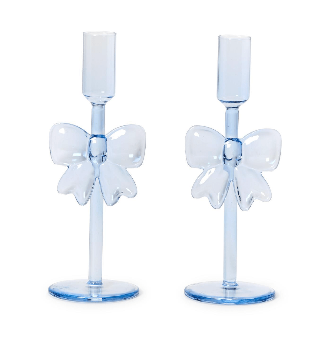 Bows Set of 2 Taper Candleholders - Something Splendid Co.