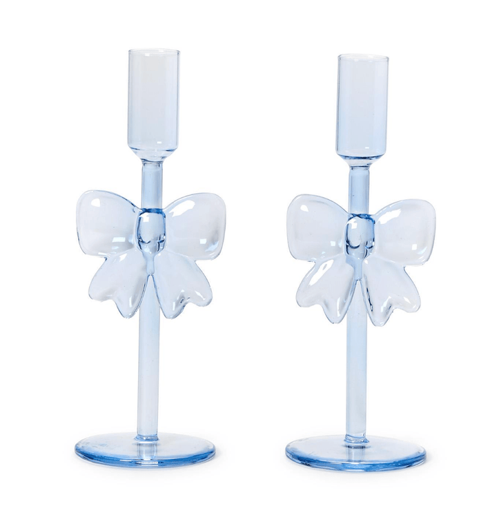 Bows Set of 2 Taper Candleholders - Something Splendid Co.