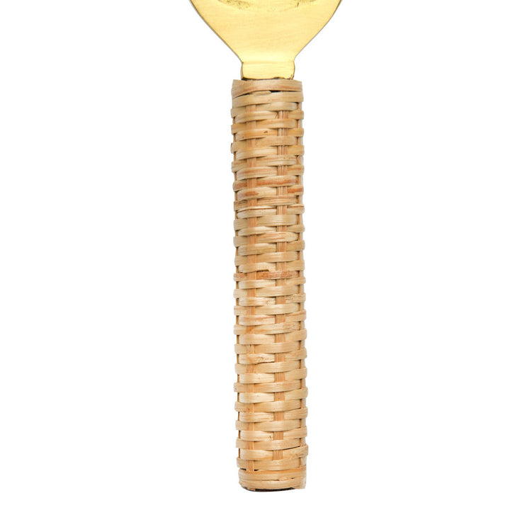 Brass Bottle Opener with Bamboo Wrapped Handle - Something Splendid Co.