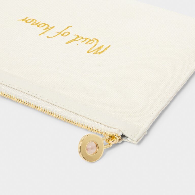 Bridal Canvas Pouch 'Maid Of Honor' - Something Splendid Co.