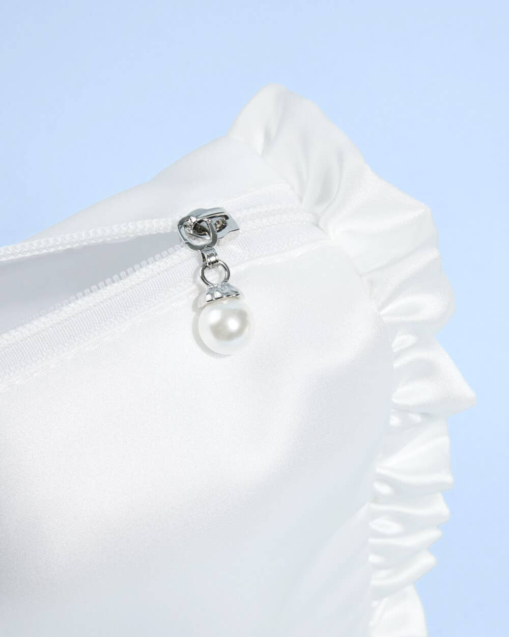 Bride Beauty Cosmetic Bag - embroidered satin, Bachelorette - Something Splendid Co.