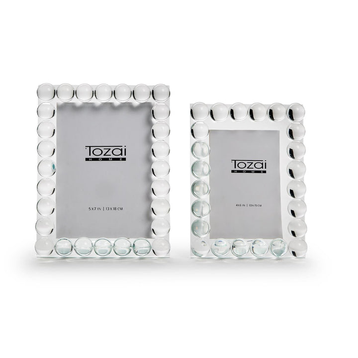 Bubbles Crystal Glass Photo Frames - Two Sizes - Something Splendid Co.