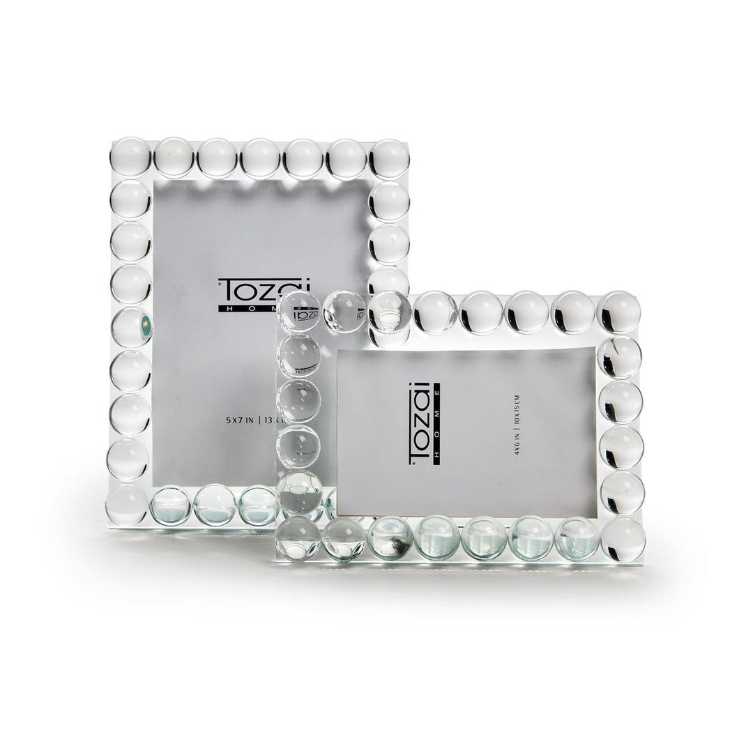 Bubbles Crystal Glass Photo Frames - Two Sizes - Something Splendid Co.