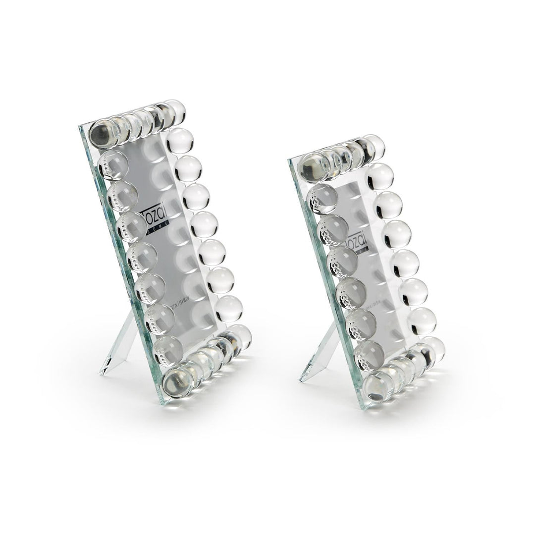 Bubbles Crystal Glass Photo Frames - Two Sizes - Something Splendid Co.