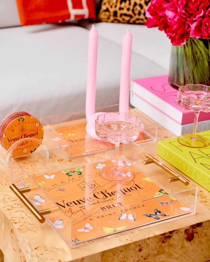 Bubbly Butterfly Large Acrylic Tray - Something Splendid Co.