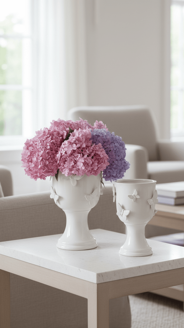 Butterfly Pedestal Cachepot - Something Splendid Co.