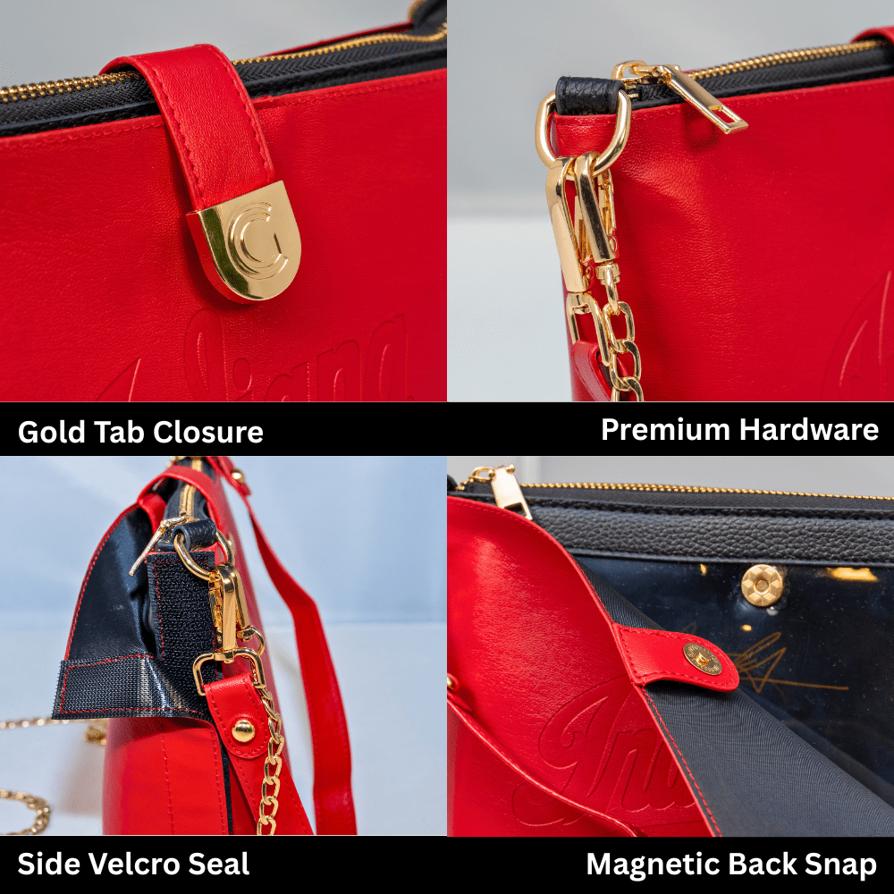 Caitie G Signature Bag - Crimson Indiana University Script - Something Splendid Co.