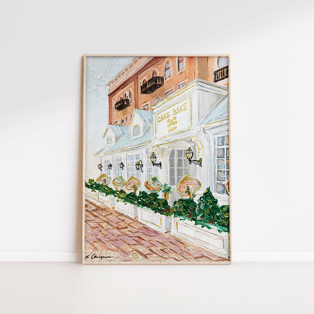 "Cake Bake Shop Spring" - Fine Art Print - Something Splendid Co.