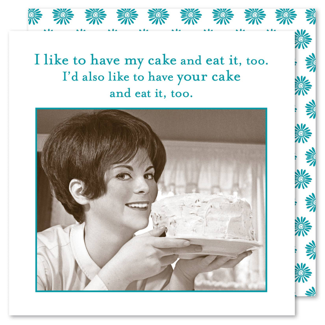 Cake & Eat It Too Beverage Napkin - Something Splendid Co.
