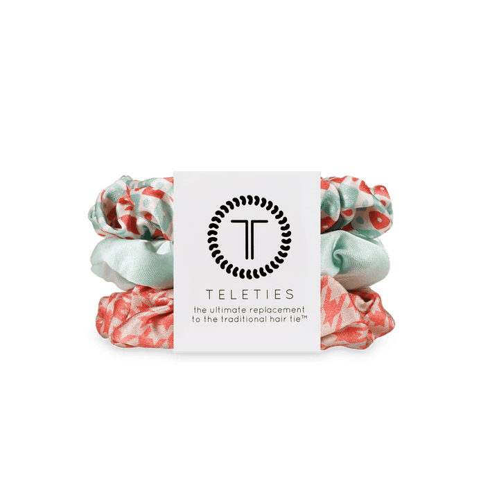 Calming Coral Large Silk Scrunchies - Something Splendid Co.