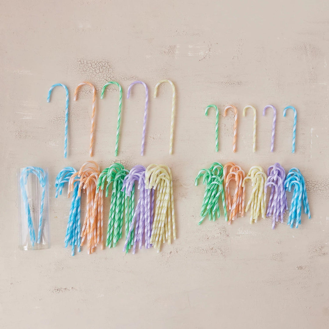 Candy Cane Drink Stirrers, Set of 10 - Something Splendid Co.