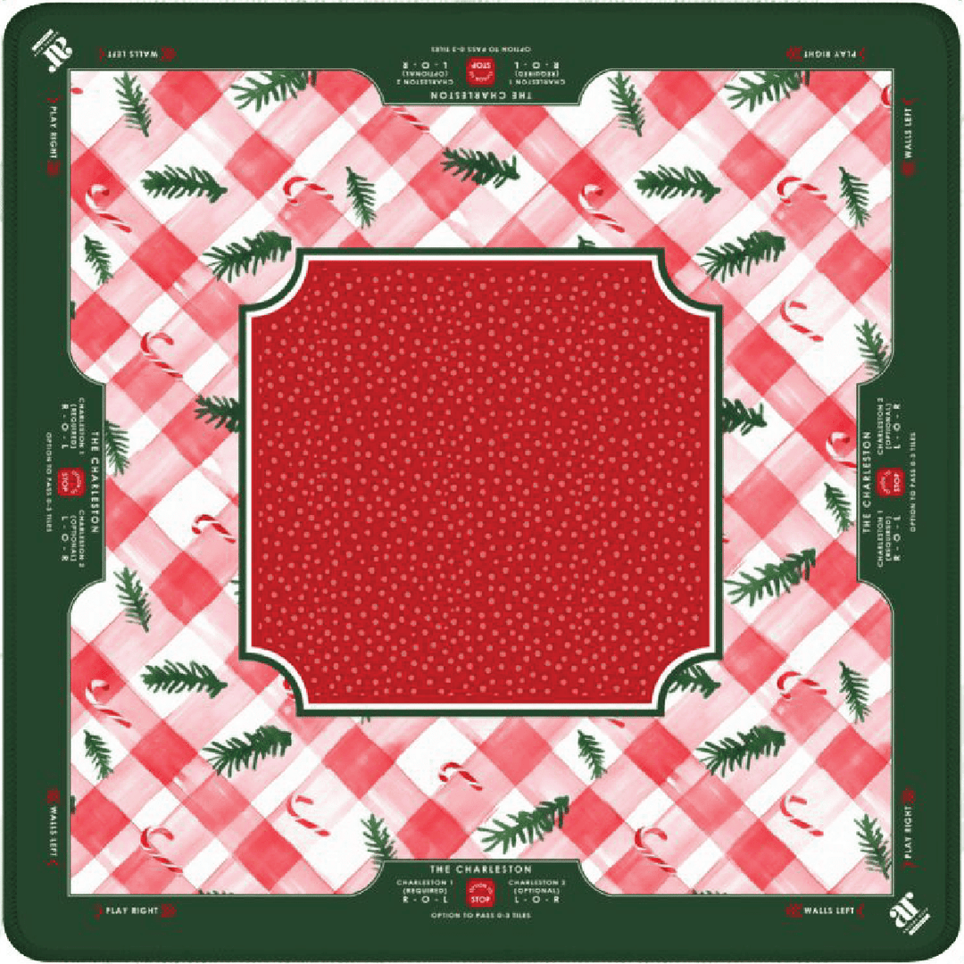 Candy Cane Lane Mahjong Mat - Something Splendid Co.