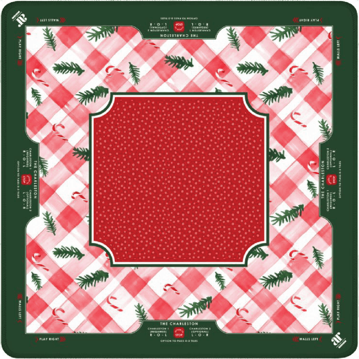 Candy Cane Lane Mahjong Mat - Something Splendid Co.