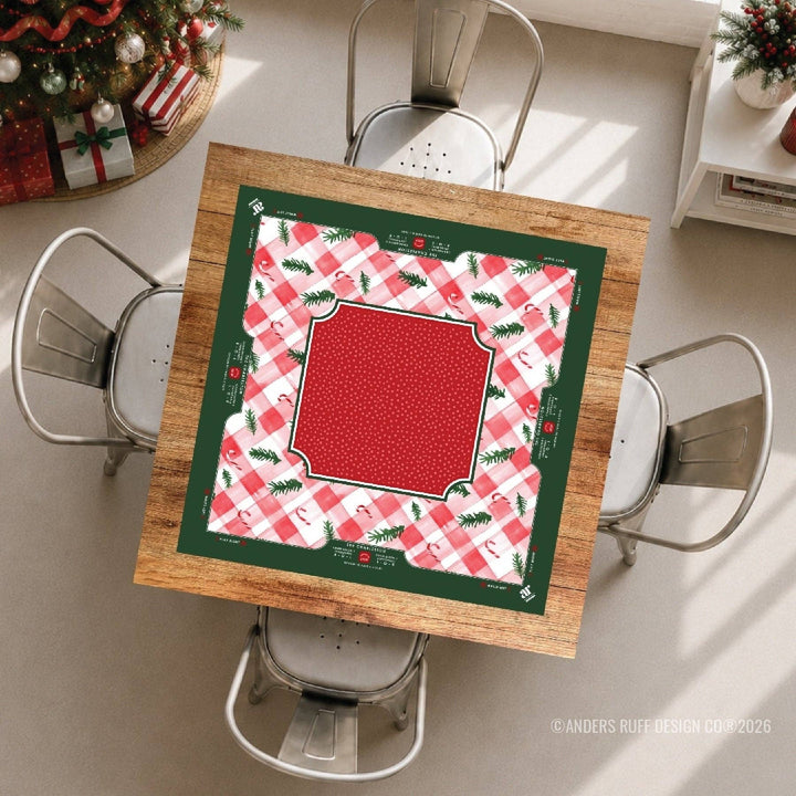 Candy Cane Lane Mahjong Mat - Something Splendid Co.
