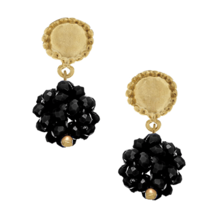 Carolina Cluster Earrings | Black - Something Splendid Co.
