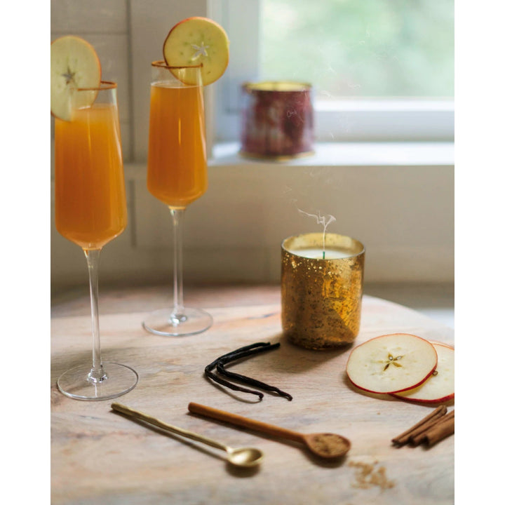 Cassia Clove Luxe Sanded Mercury Glass Candle - Something Splendid Co.