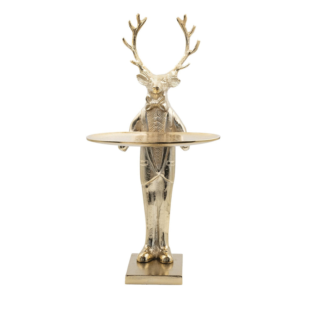 Cast Aluminum Deer with Tray - Something Splendid Co.