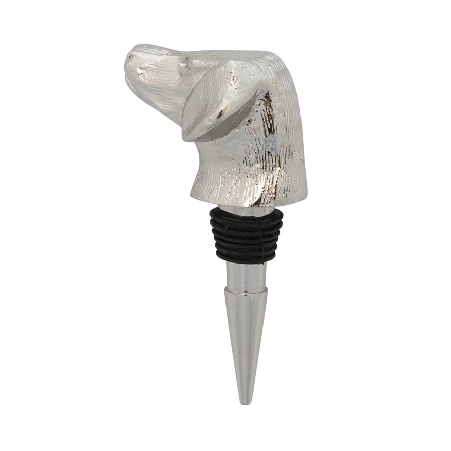 Cast Aluminum Dog Head Bottle Stopper - Something Splendid Co.