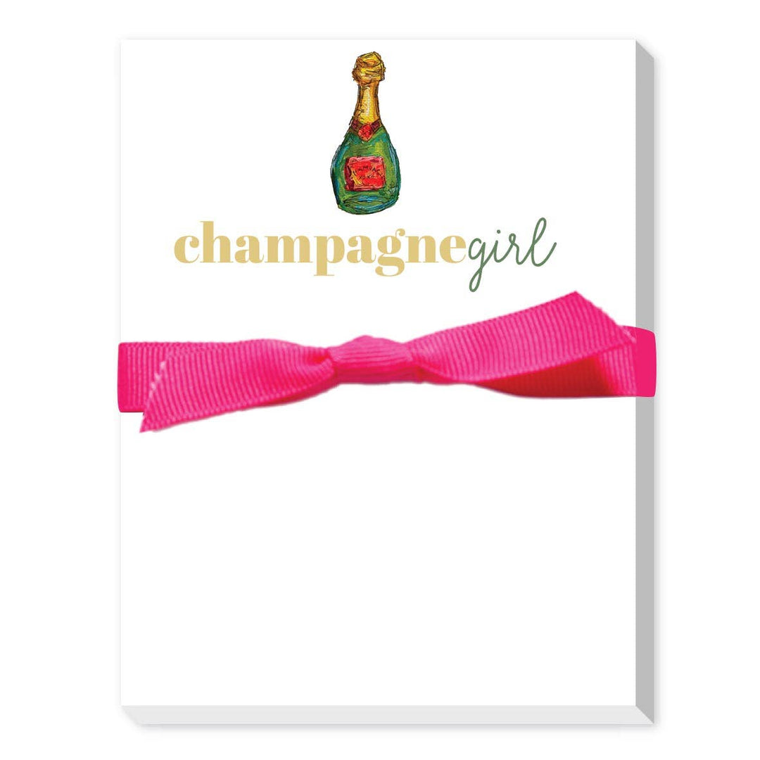 CHAMPAGNE GIRL MINI NOTEPAD - Something Splendid Co.