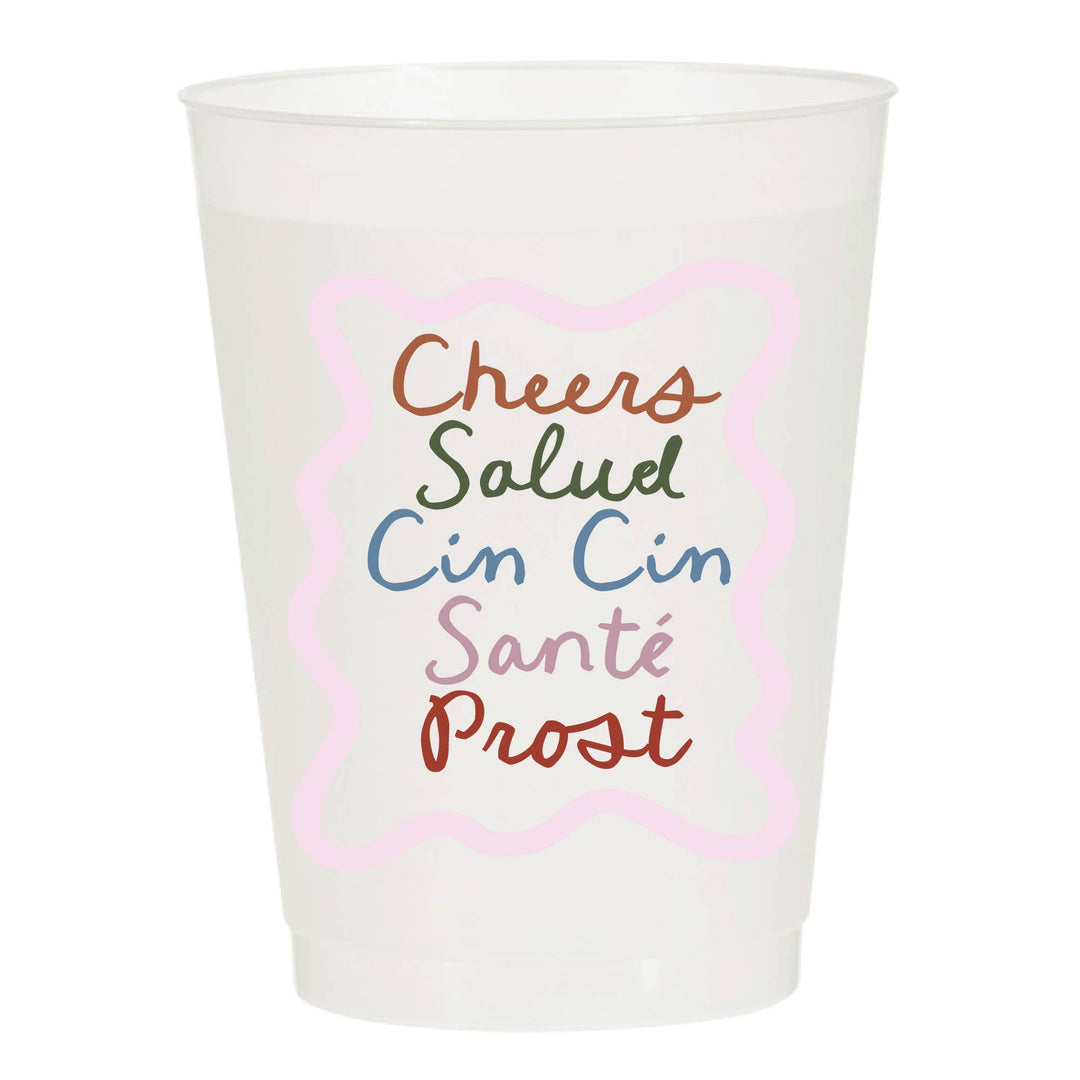 Cheers Sante Frosted Cups - Something Splendid Co.