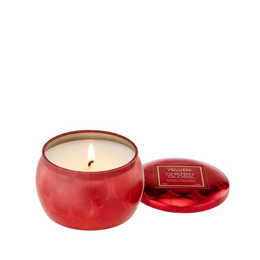 Cherry Gloss Mini Tin Candle - Something Splendid Co.