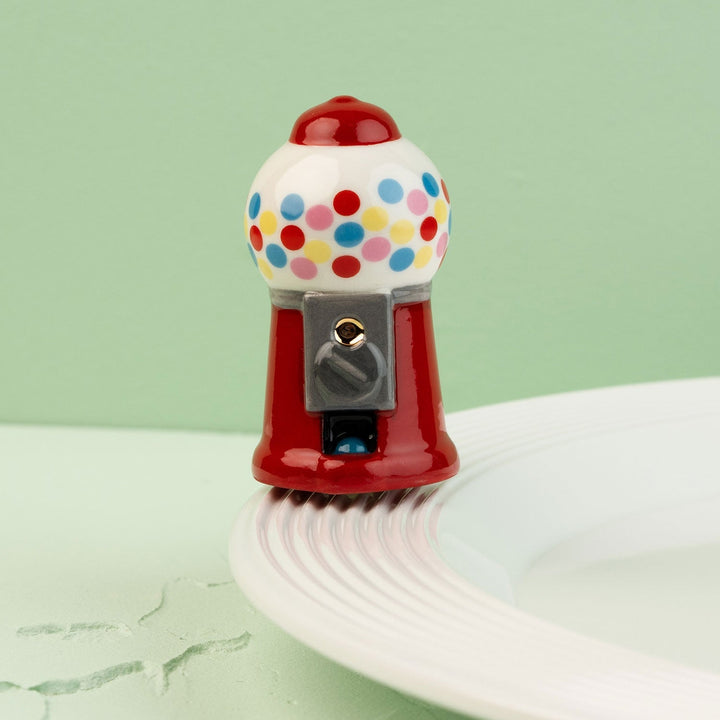 Chews Wisely Mini by Nora Fleming — hand-painted ceramic polka-dot gumball machine