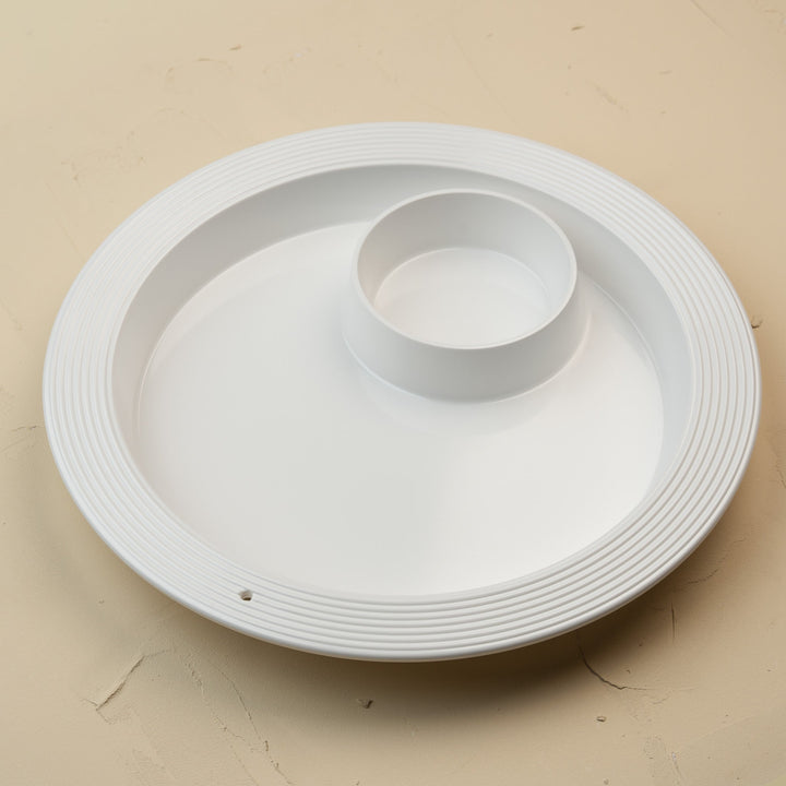 Chip & Dip Pinstripes Platter - Something Splendid Co.