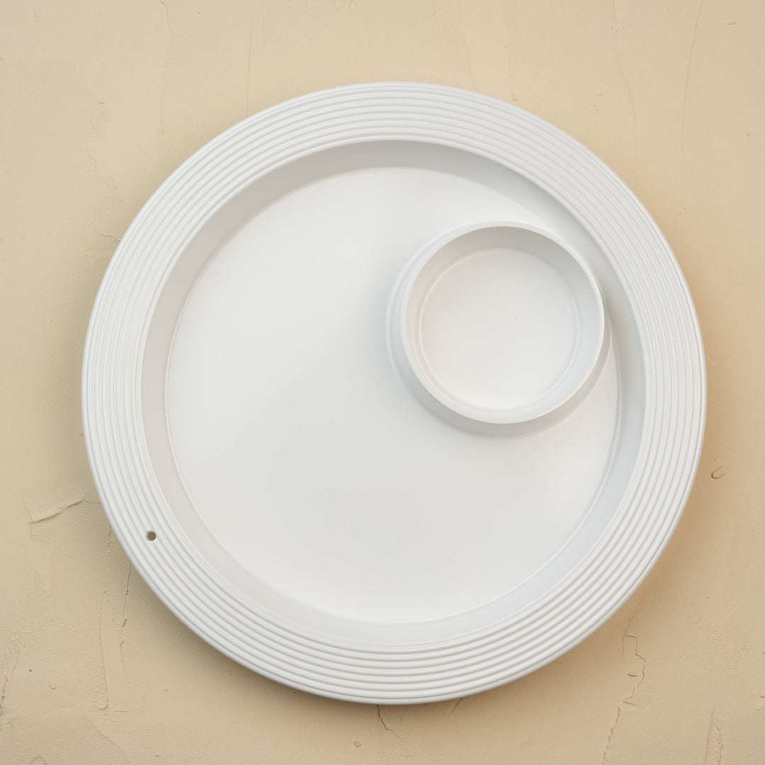 Chip & Dip Pinstripes Platter - Something Splendid Co.