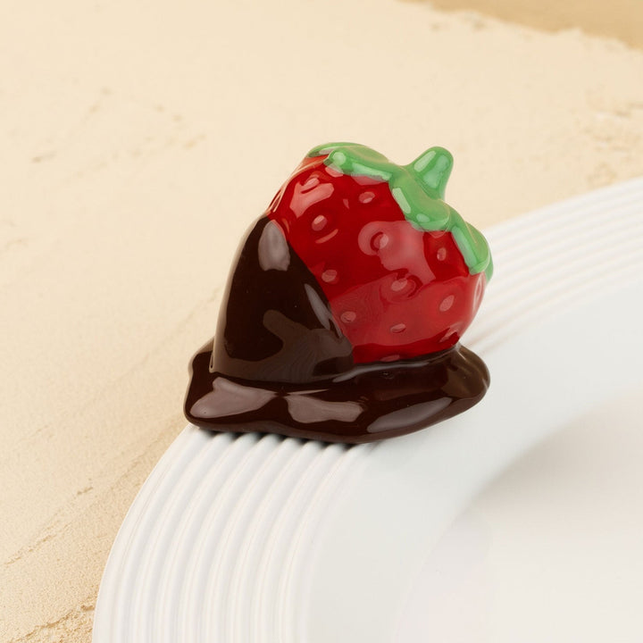 Chocolate covered strawberry mini, alternate view
