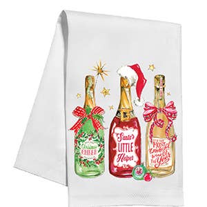 Christmas Bottles Kitchen Towel - Something Splendid Co.