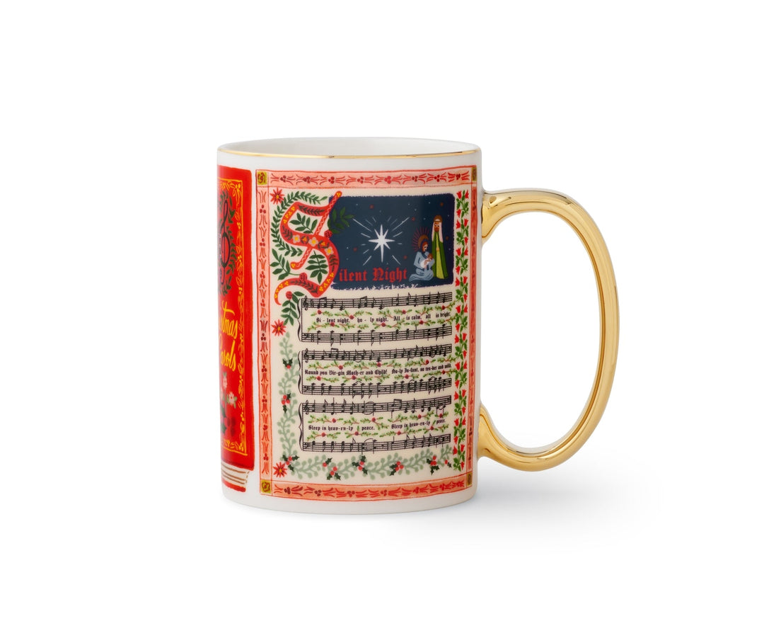 Christmas Carols Porcelain Mug - Something Splendid Co.