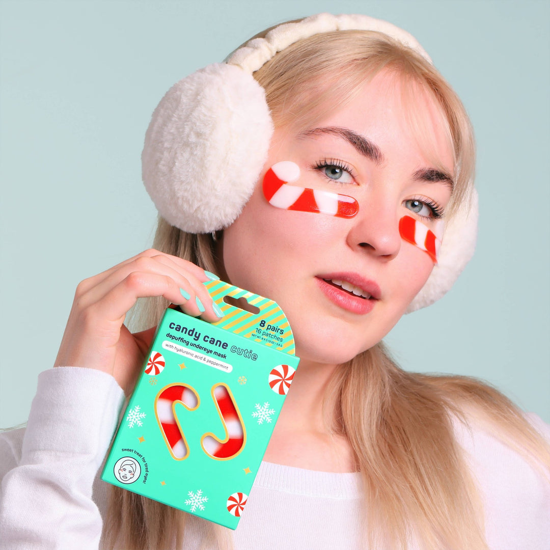 Christmas Holiday Candy Cane Cutie Undereye Patches | 8 Pk - Something Splendid Co.