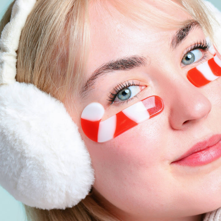 Christmas Holiday Candy Cane Cutie Undereye Patches | 8 Pk - Something Splendid Co.