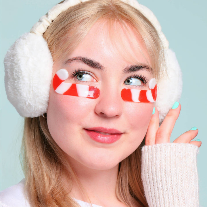 Christmas Holiday Candy Cane Cutie Undereye Patches | 8 Pk - Something Splendid Co.